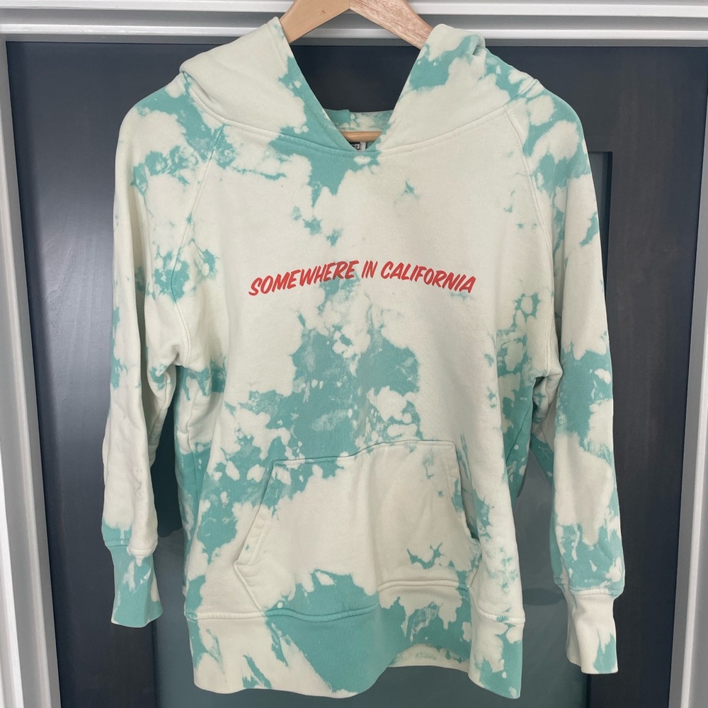 Drakes Green & Cream Tie-Dye Hoodie